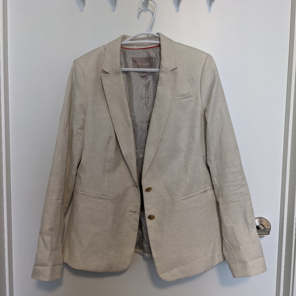 Banana Republic Cream Blazer